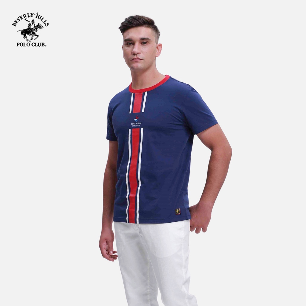 Beverly Hills Polo Club - Áo thun Ngắn tay Nam Regular Fit Xanh lam BL- BHPC TSMRSW21TL046