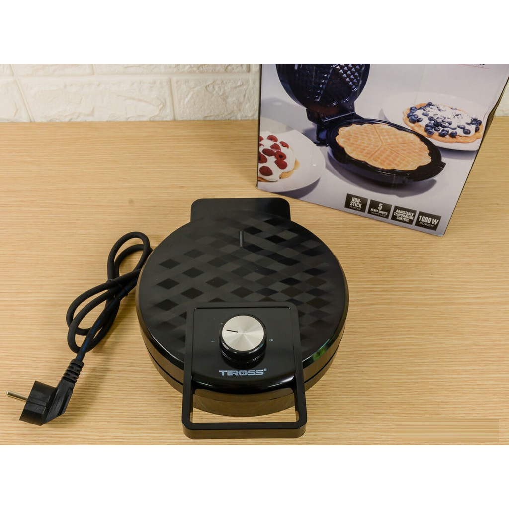 Máy nướng bánh Waffle Tiross TS1384 - Hàng Chính Hãng