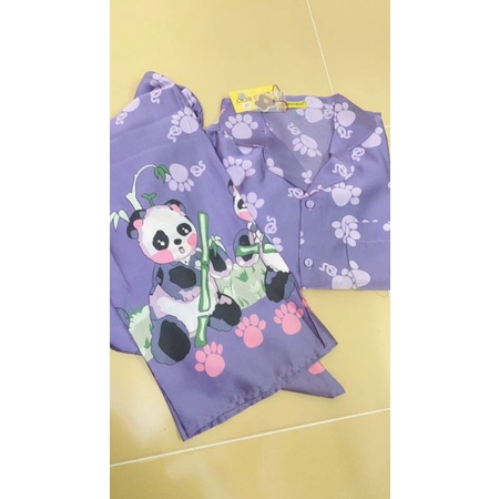 Bộ pijama satin tay dài quần dài hàng Boo Boo