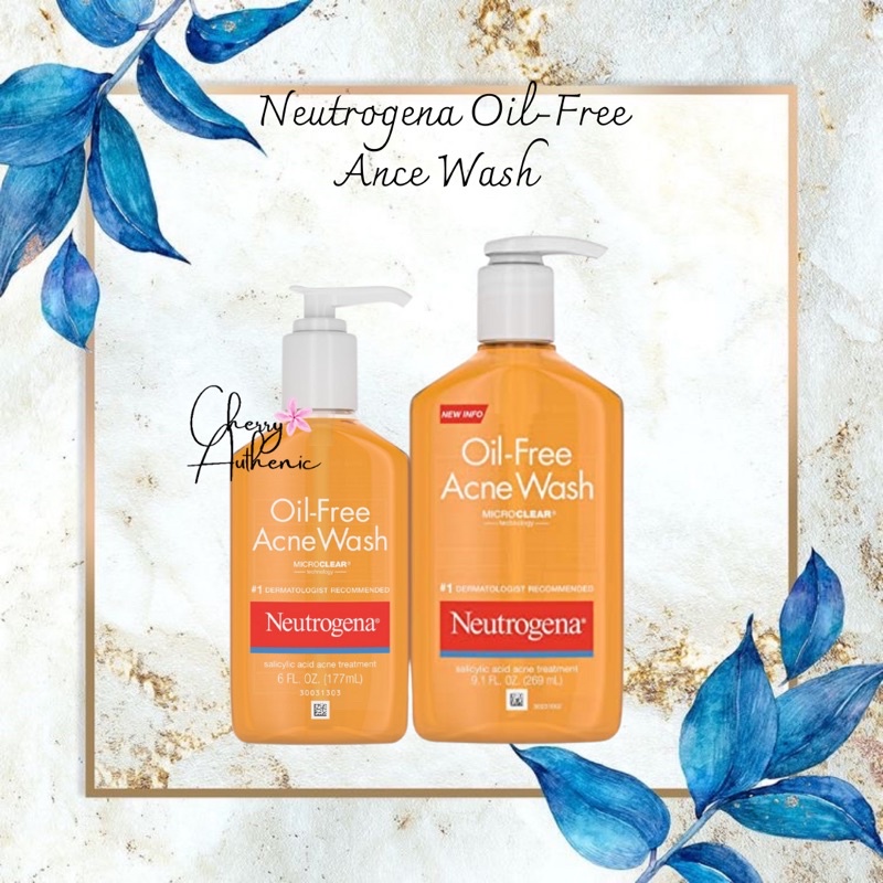 [Hàng Mỹ] Sữa rửa mặt ngăn ngừa mụn hiệu quả Neutrogena Oil-Free Acne Wash (177ml-269ml)