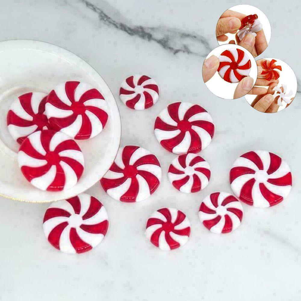 5 / 10 Mặt Dây Chuyền Hình Cây Thông Giáng Sinh Màu Xanh Trắng Vàng Vui Nhộn