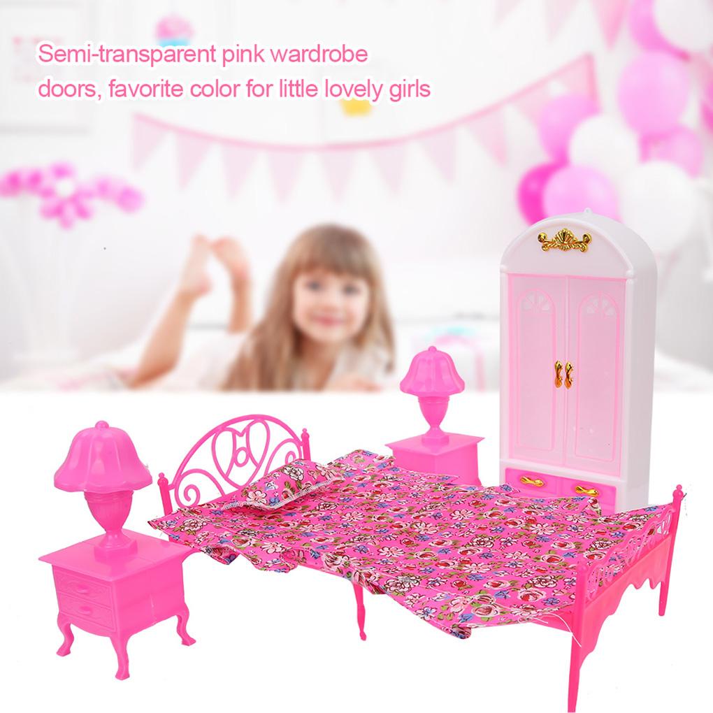 Tủ Quần Áo Mini Bằng Nhựa Trang Trí Nội Thất Cho Nhà Búp Bê