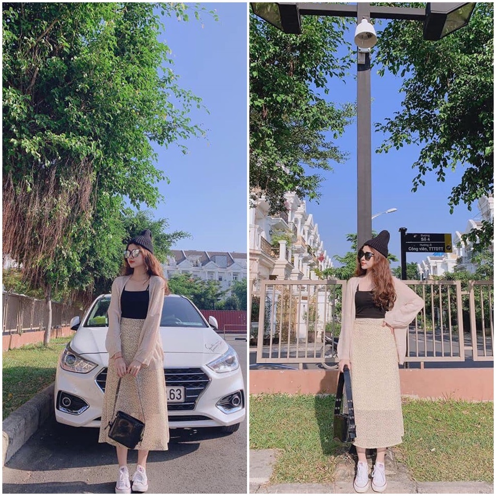 Áo khoác cardigan FM Style chất len lưới mỏng nhẹ 205040043