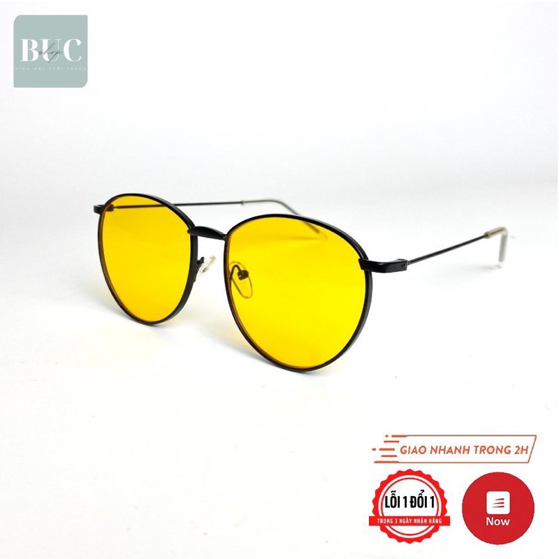 Kính thời trang mắt vàng đi ngày đêm bagu BucShop dành cho nam nữ