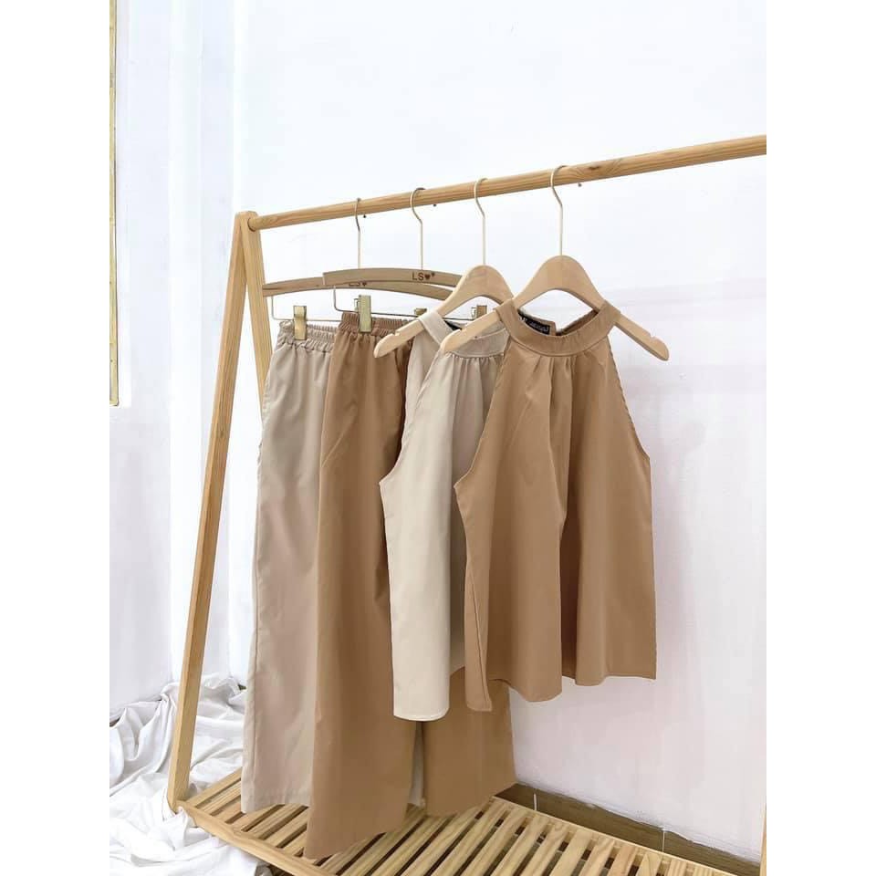 [HÀNG LOẠI 1] Áo Yếm Nơ , Set Áo Yếm Quần Suông Dài , ÁO YẾM NỮ , SÉT YẾM NỮ | BigBuy360 - bigbuy360.vn