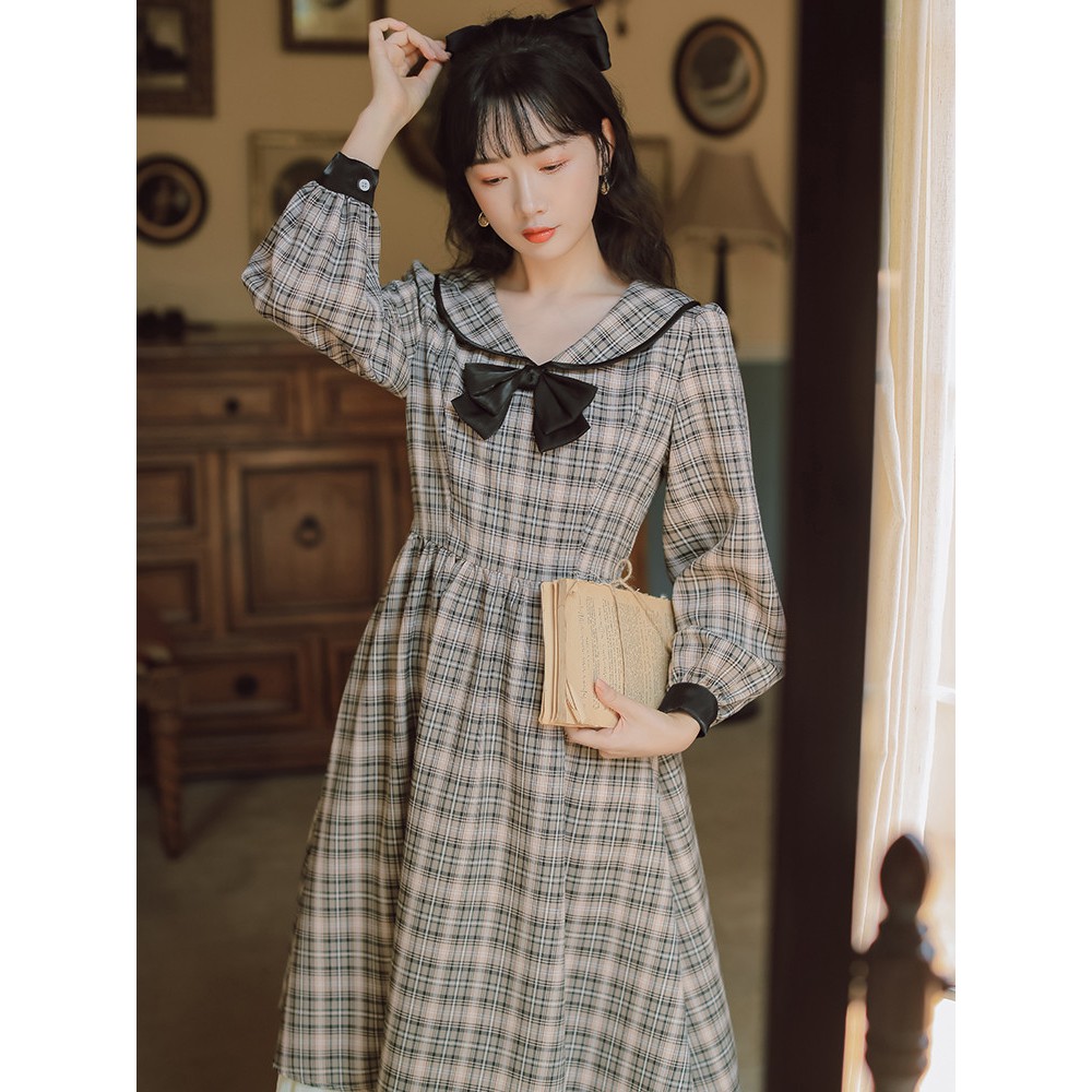 Bộ Váy Tiểu Thư Retro Vintage