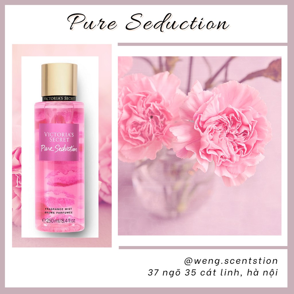 ( MÙI HOT ) Xịt thơm toàn thân Victoria’s Secret mùi Pure Seduction