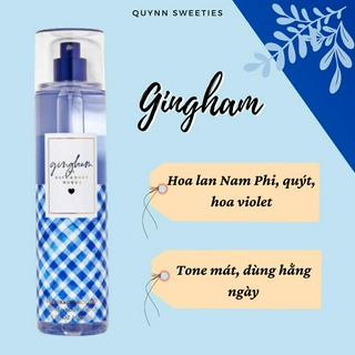 BILL MỸ- Xịt thơm body mist của Bath and body works- Gingham