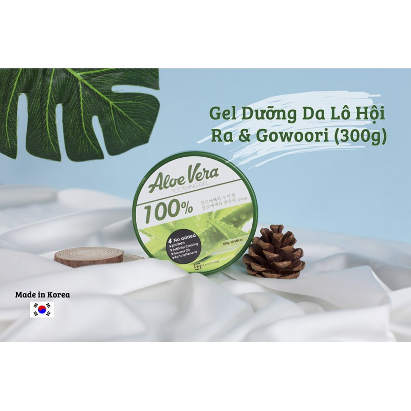 [chính hãng giá sỉ ] Gel dưỡng da đa năng lô hội, nha đam Ra &amp; Gowoori Aloe Vera Soothing 300g