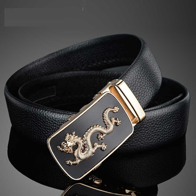 Dây Lưng Nam Da Bò Cao Cấp - Khóa Cài Tự Động