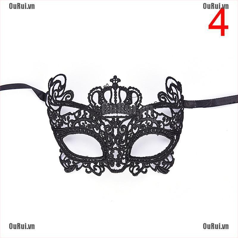 Mặt Nạ Ren Đen Che Mắt Tiện Dụng Cho Nữ