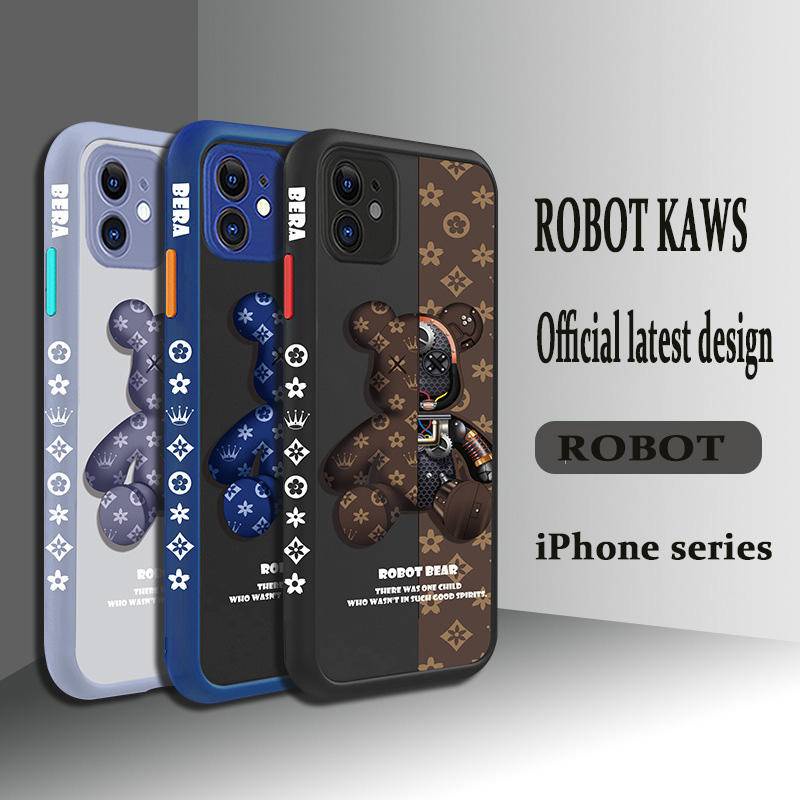 ốp lưng iphone Mechanical KAWS skin feel cho iPhone 13 12 11 pro max 7 7plus 8 8plus x xs xr xsmax
