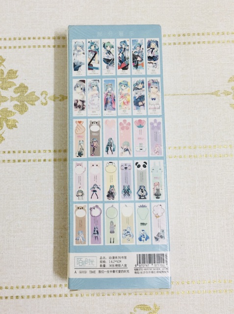 Bộ 36 ảnh bookmark hatsune miku, đánh dấu trang anime miku