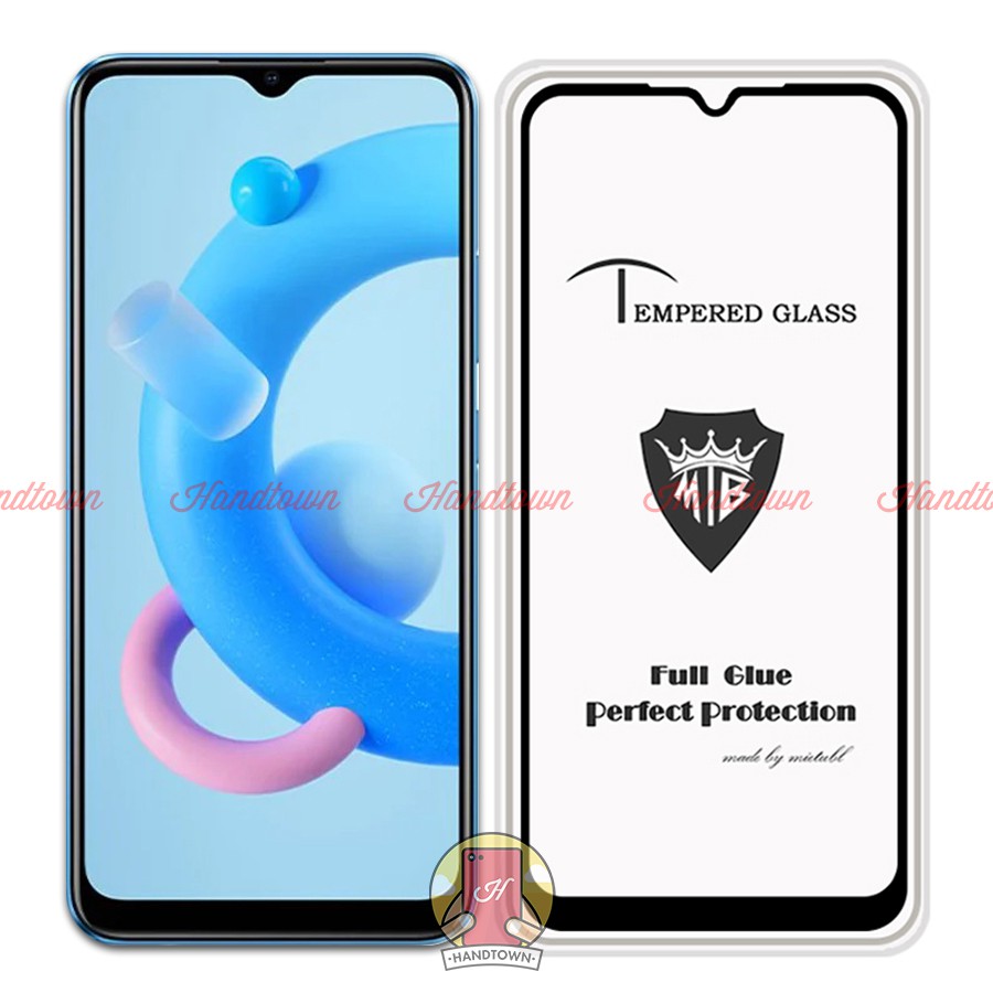 Kính Cường Lực 9H Mietubl Realme C20 C 20 Full Màn Đen Full Keo Thế Hệ Mới Chống Va Đập Trầy Xước Độ Trong Suốt Cao