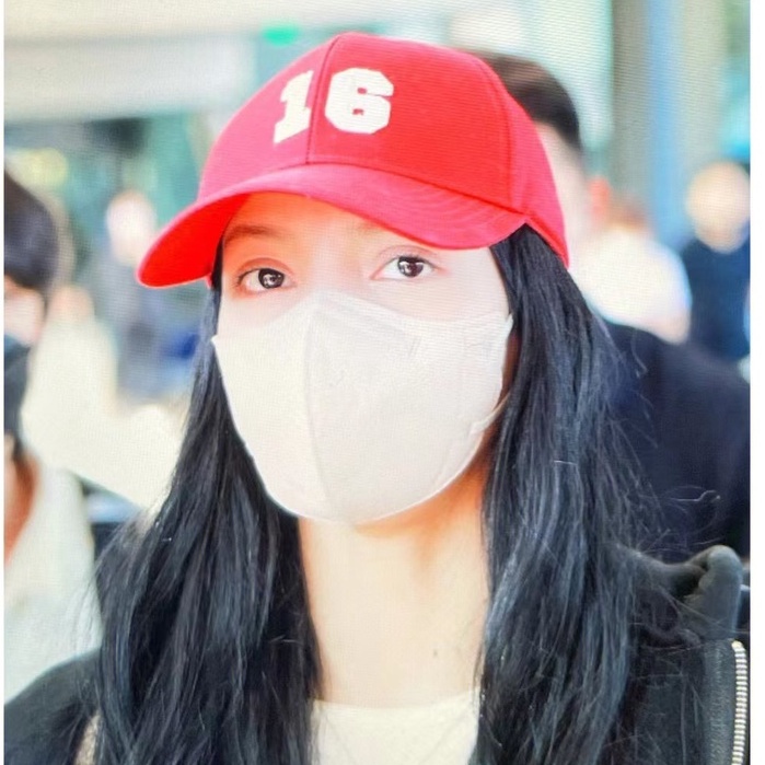 Mũ Lưỡi Trai Vải Cotton Thêu Số 16 Thời Trang Cho Nữ