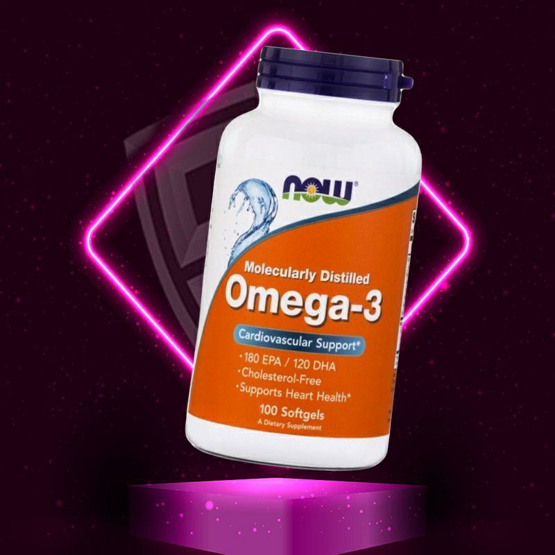 [Date 2025] Viên uống Now Omega-3 180 EPA 120 DHA - Dầu cá Omega -3 Fish Oil