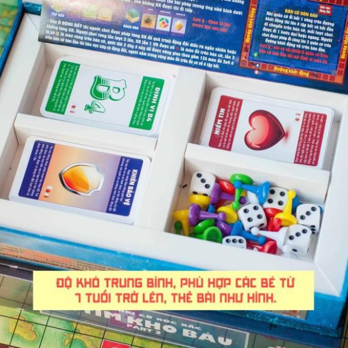 [LẺ=SỈ=SIÊU RẺ] Board game-Đi tìm kho báu phần 2 Foxi-đồ chơi gia đình tương tác tư duy-quản trị niềm tin