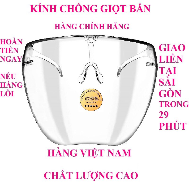 Kính chống giọt bắn 1, phòng dịch kính che mặt bảo hộ nón chống dịch miếng chắn giọt bắn kính chắn giọt