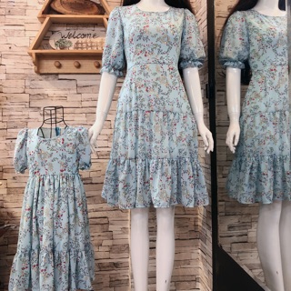 Set mẹ bé voan hoa nhí