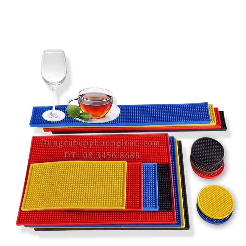 Thảm Lót Cao Su Quầy Bar 45x30 cm hàng dầy (Rubber Bar Mat)