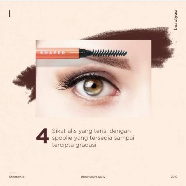 (Hàng Mới Về) Chì Kẻ Lông Mày Shannen Kèm Cọ Tiện Dụng | BigBuy360 - bigbuy360.vn