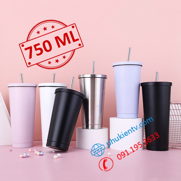 Ly giữ nhiệt 750ml & 500ml  - Cốc giữ nhiệt INOX304