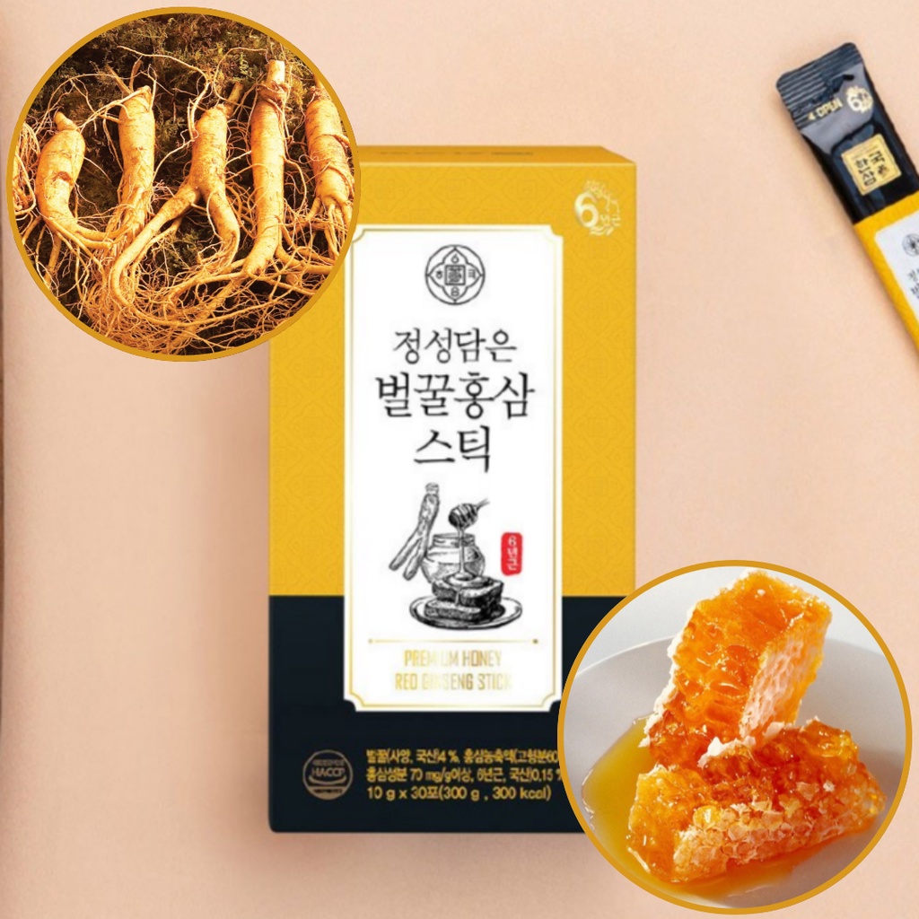 Hồng sâm mật ong Hankooksam Hàn Quốc - 30 gói