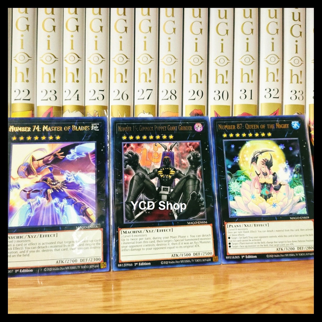 Thẻ bài yugioh chính hãng set 3 lá Number – Rare