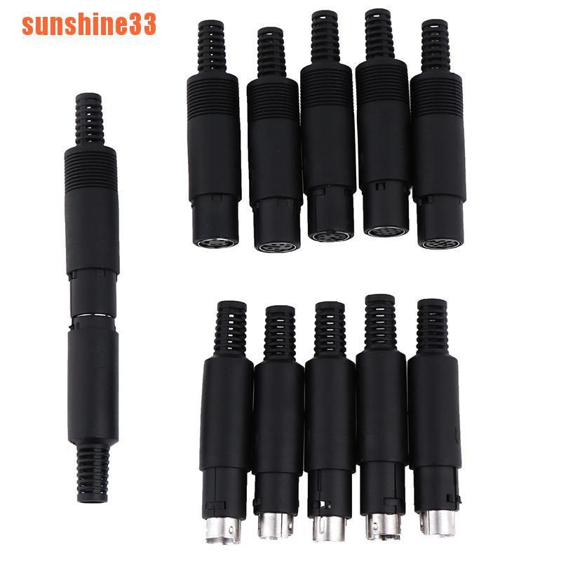 Đầu chuyển đổi nối giắc cắm/ ổ cắm DIN mini 3 / 4 / 5 / 6 / 7 / 8 PIN