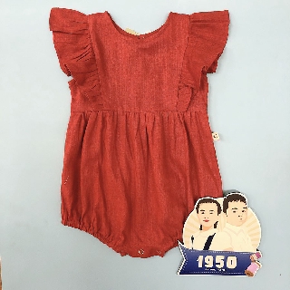 Jumpsuit tay cánh tiên vải thô Hàn Quốc 100% nhiều màu, body cho bé đi chơi. 1950 by Đức Hạnh