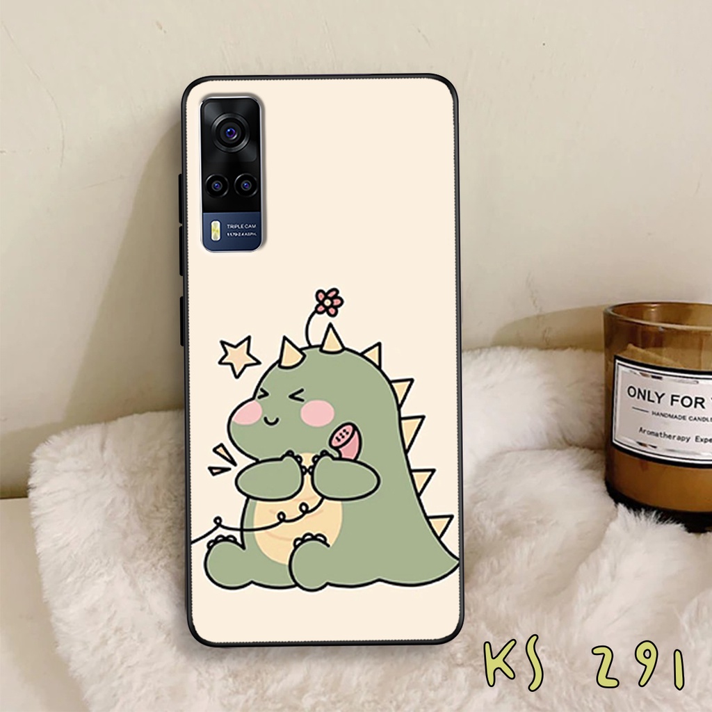 Ốp lưng Vivo Y72 5G - Y51 2020 - Y53s - Ốp lưng vivo in hình khủng long,dinosaur dễ thương