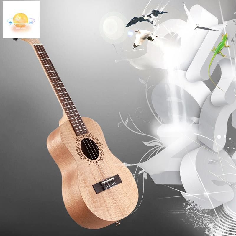 Đàn Ukulele 4 Dây 26 Inch Chất Liệu Gỗ Cho Người Mới Bắt Đầu