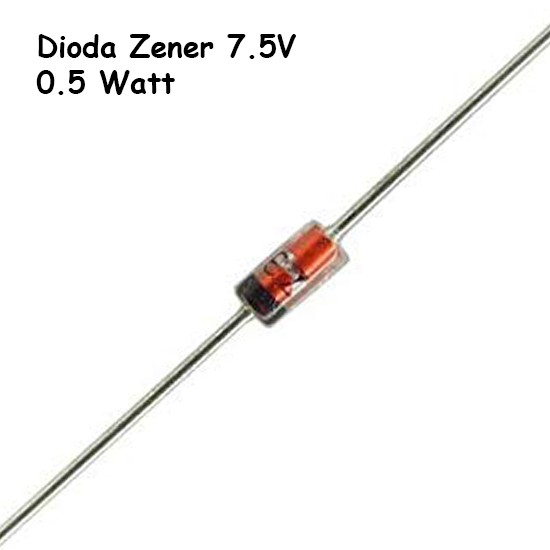 Đi Ốt Zener 7.5v 1 / 2w Bzx55c 7v5 0.5wattt 1 / 2 Watt