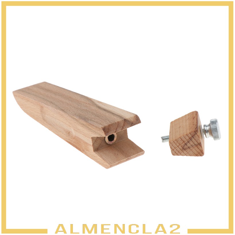 Giá Đỡ Giấy Nhám Đánh Bóng Đồ Da Bằng Gỗ Almencla2 11.5x2.5cm