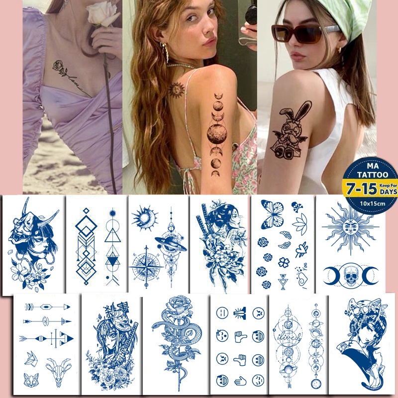 【MEET Magic Tattoo】Hình Xăm Dán Tạm Thời 10cm x 15cm Sang 15 Ngày Chống Thấm Nước