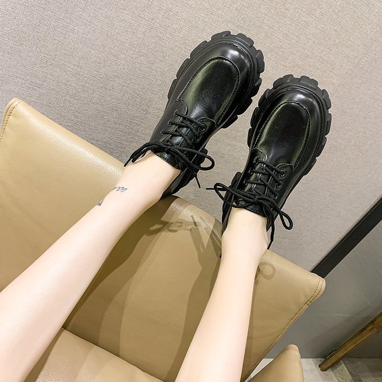 Giày Oxford Mũi Tròn Đế Dày Phối Dây Thắt Sành Điệu Cho Nữ | BigBuy360 - bigbuy360.vn