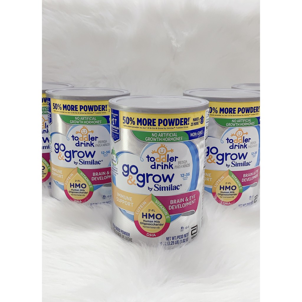 [Mã 267FMCGSALE giảm 8% đơn 500K] [ HÀNG MỸ- CÓ BILL ] Sữa Similac Go&amp;Grow non GMO - HMO 1.02kg.