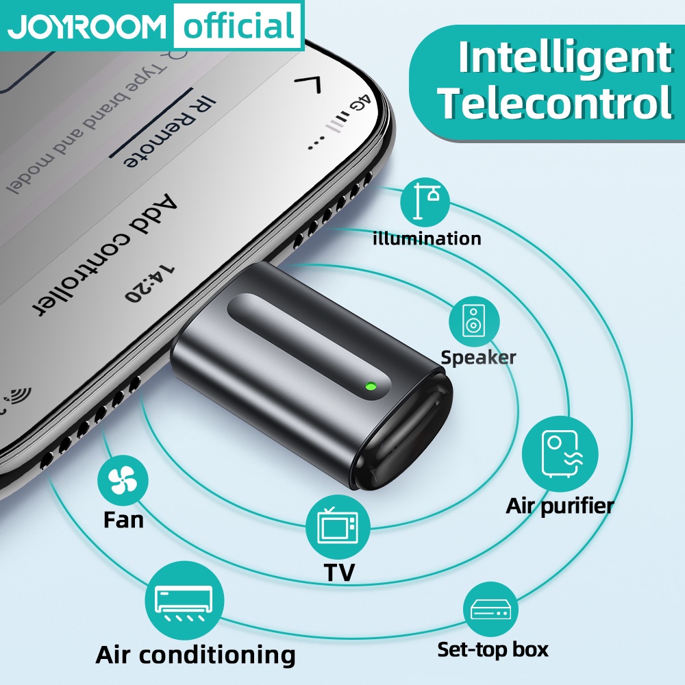 Joyroom Thiết bị điều khiển từ xa Joyroom không dây hồng ngoại dành cho IPhone/ Micro USB/ Type-C