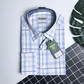 Áo sơ mi nam tay dài vạt bầu Slim Fit Bamboo Vĩnh Tiến 399 - G347