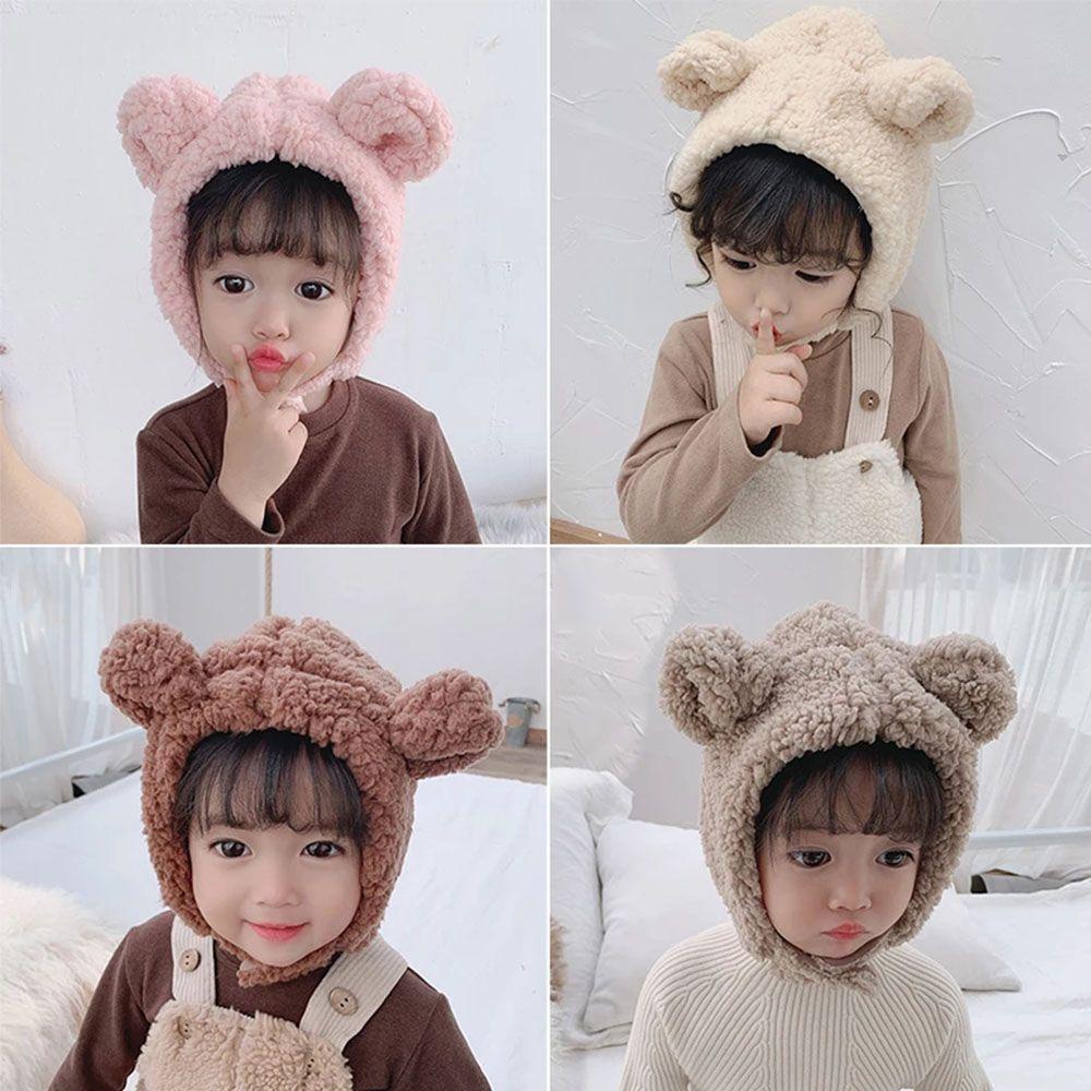 Mũ Giữ Ấm Tai Họa Tiết Hoạt Hình Cho Bé