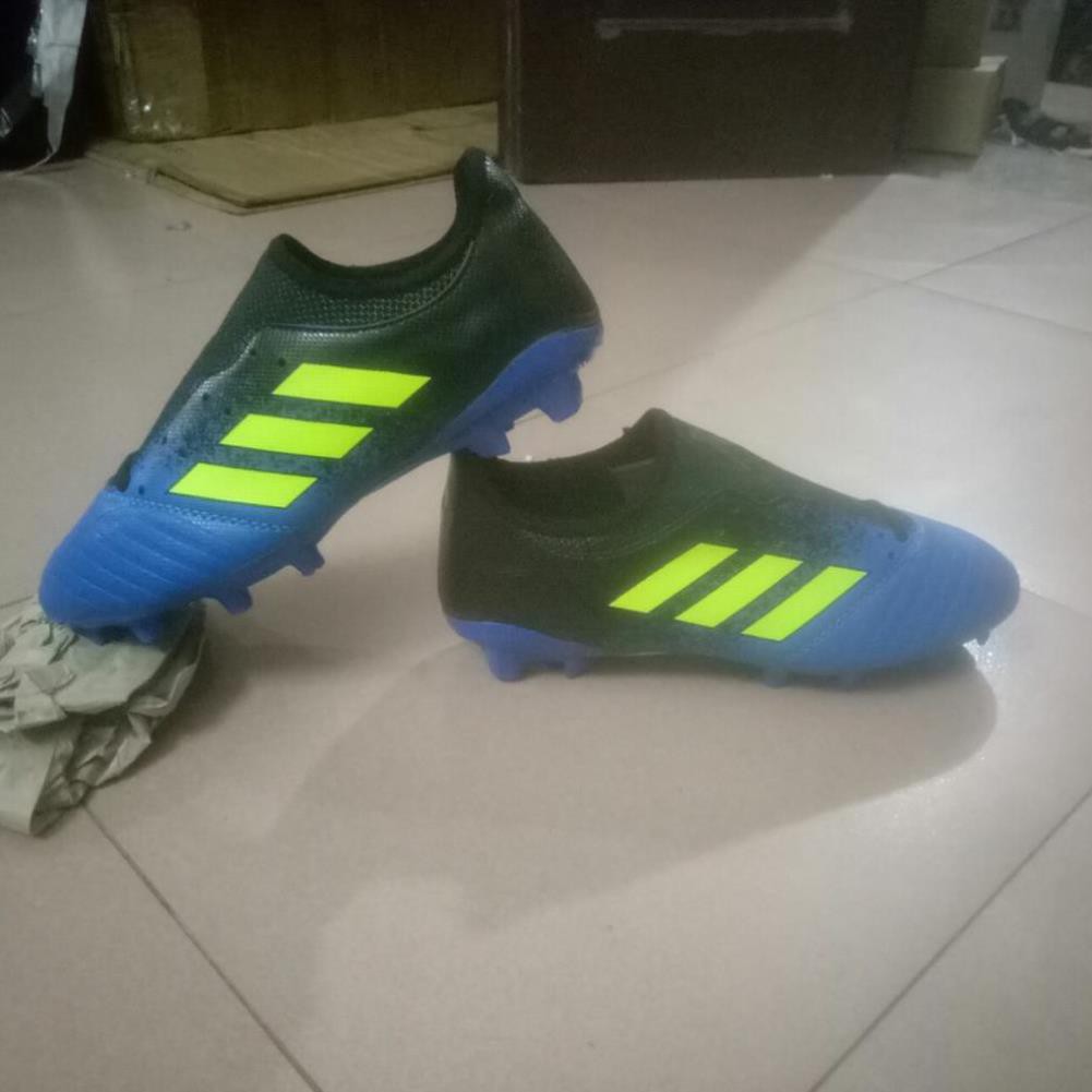 GIÀY ĐÁ BÓNG ĐINH CAO X18-KÈM TẤT(VỚ) -GIÀY ĐÁ BÓNG SÂN CỎ TỰ NHIÊN X18