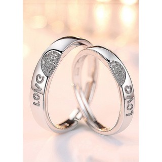 Nhẫn đôi - Nhẫn đôi nam nữ - Nhẫn cặp đôi bạc 925 [TS.ND.LOVE]