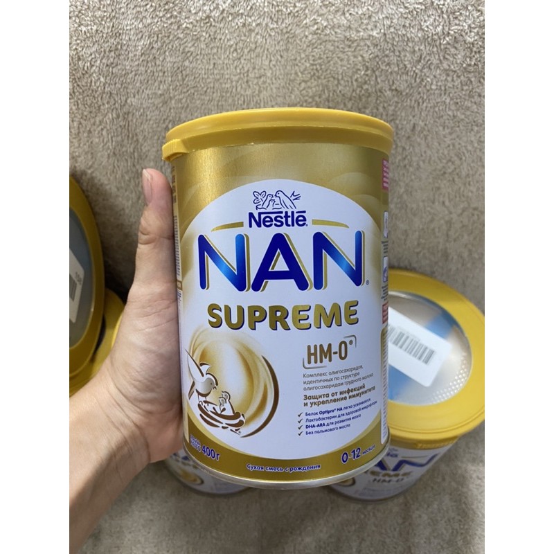 [Mã 267FMCGSALE giảm 8% đơn 500K] [HÀNG NGA] Sữa NAN Supreme Nga HMO 400gr/800gr.