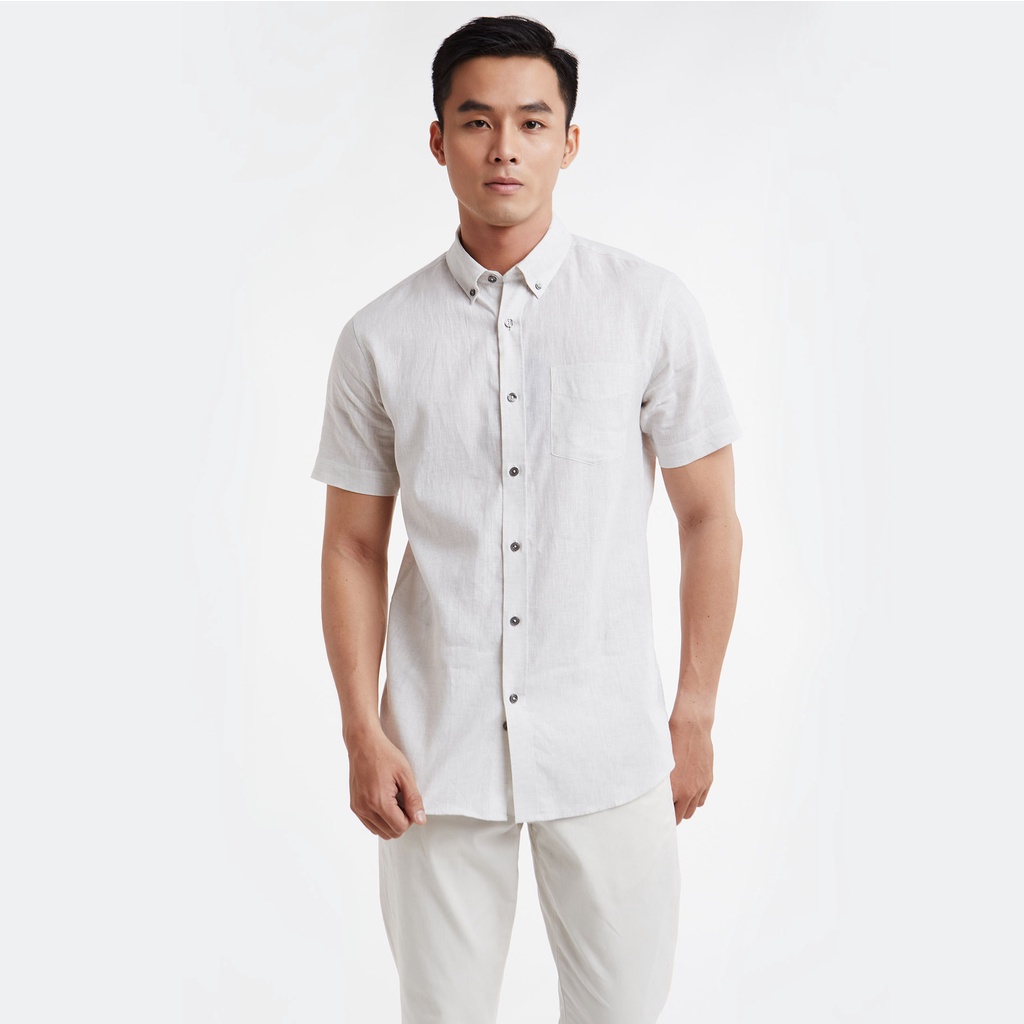 N&amp;M Áo sơ mi thời trang nam tay ngắn 1908099
