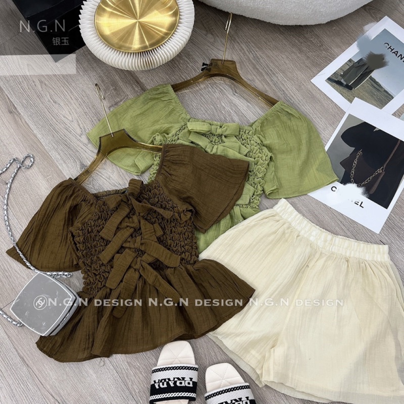 Set bộ nơ tơ nhăn