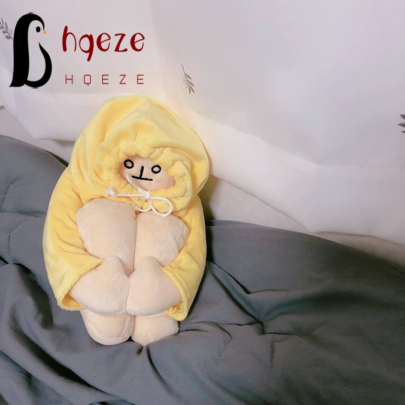 Gấu Nhồi Bông Hình Quả Chuối Ấm Áp Đáng Yêu 40cm