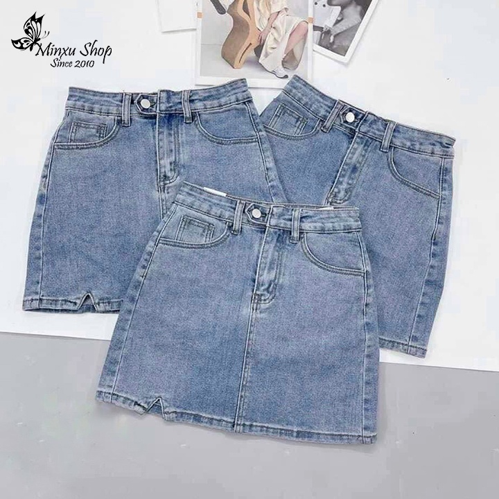 Quần sooc bò giả chân váy sành điệu , quần jean váy khoe dáng mềm mát co giãn 4 chiều hàng Quảng Châu Loại 1 mã Q1600