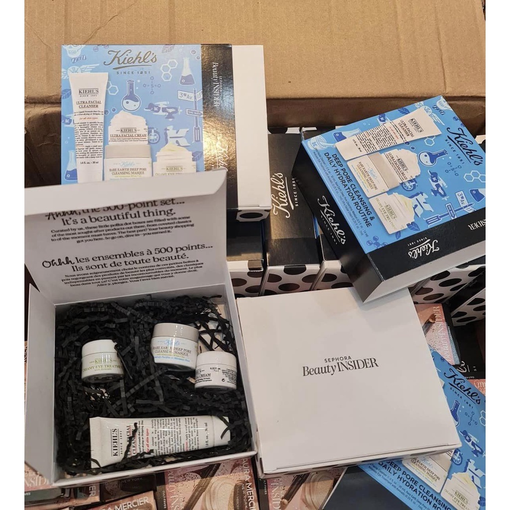 Set 4 món Kie.hl's 1851 Deep Pore Cleasing and Hydration Routine