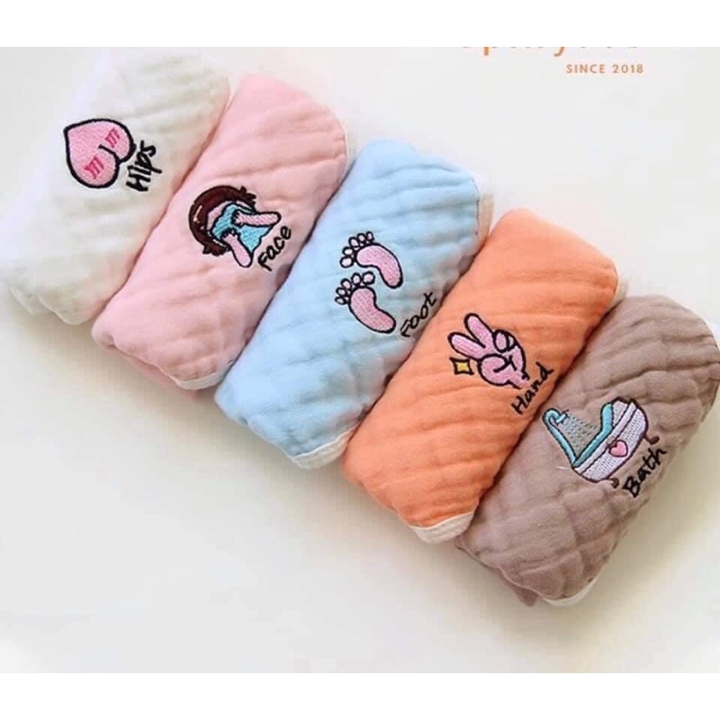 set khăn sữa xô thêu