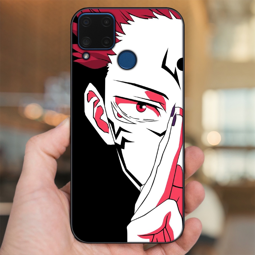 Ốp lưng Realme C15 viền đen in hình Yuji Jujutsu Kaisen
